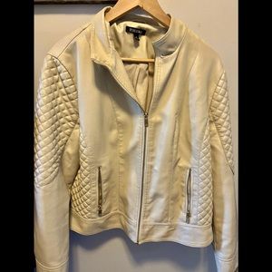 Stylish cream jacket.